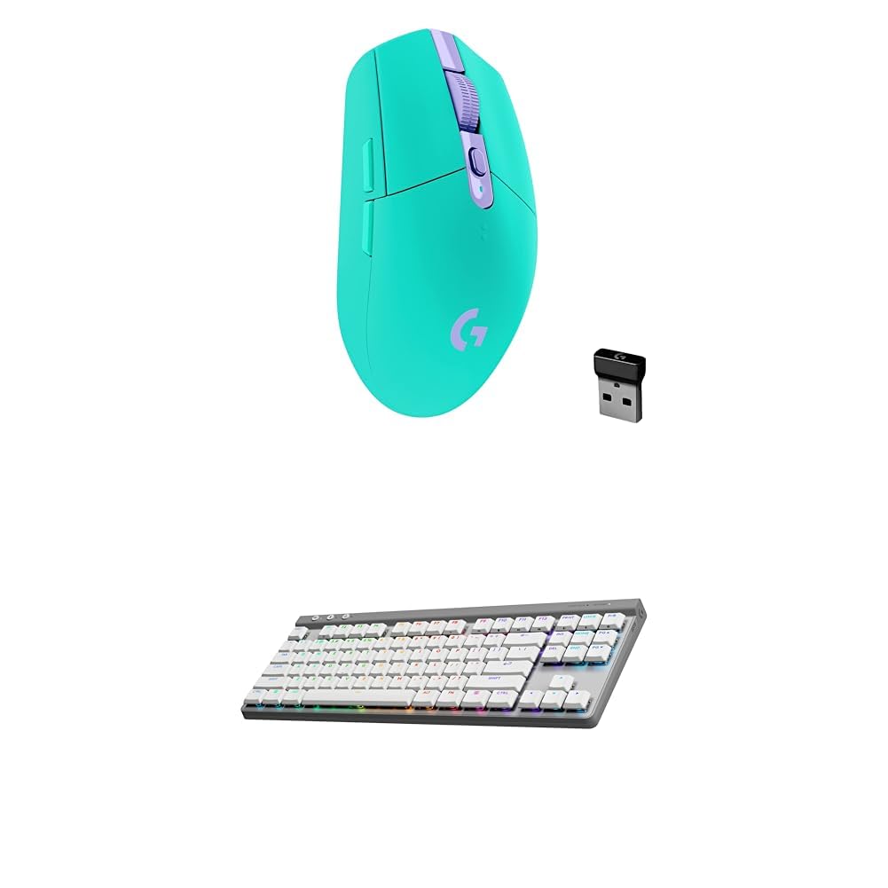 Logitech G305 Lightspeed Wireless Gaming Mouse, Hero Sensor, 12,000 DPI, Lightweight, 6 Programmable Buttons, 250h Battery, On-Board Memory, Compatible with PC, Mac - Black
