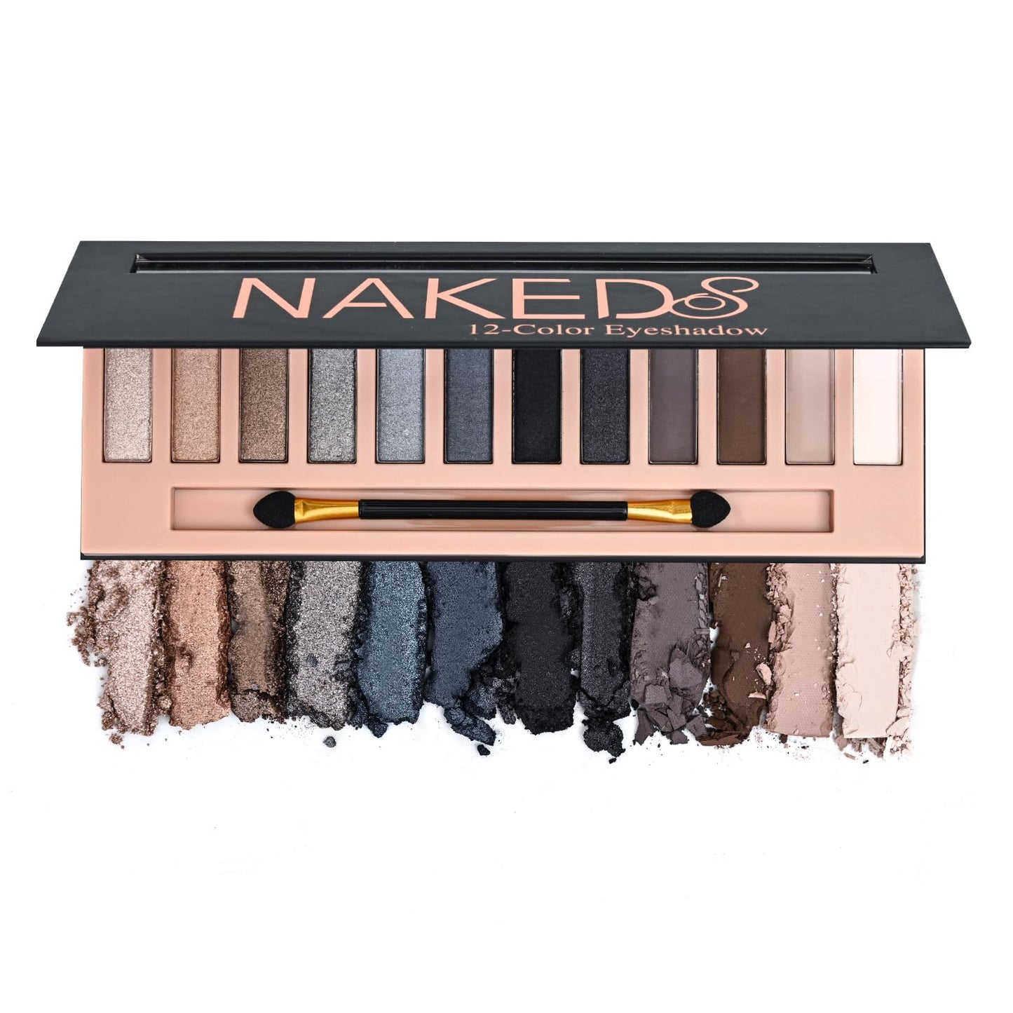 BestLand 2 Pack 12 Colors Makeup Nude Colors Eyeshadow Palette Natural Nude Matte Shimmer Glitter Pigment Eye Shadow Pallete Set Waterproof Smokey Professional Beauty Makeup Kit (2 PCS)