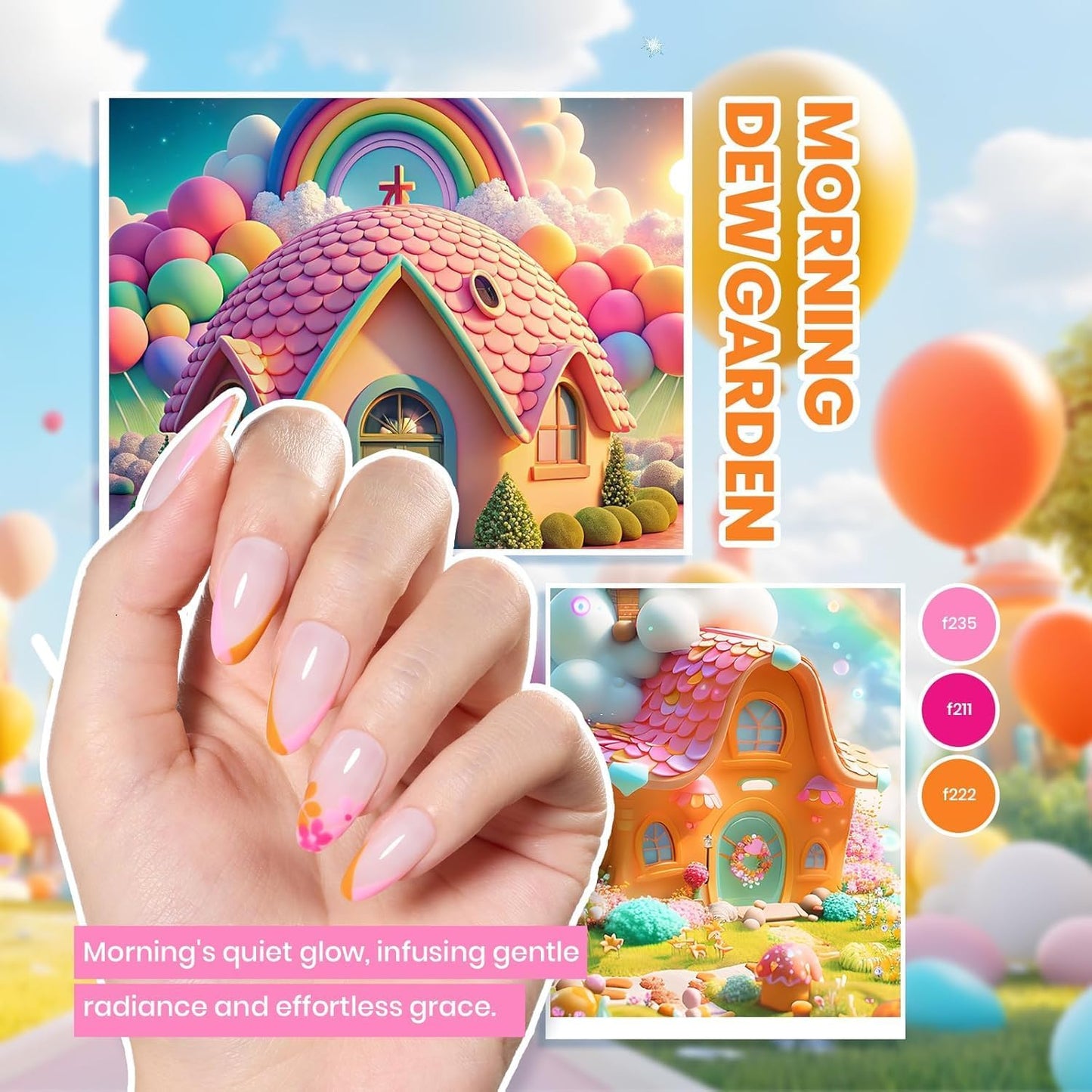 Beetles Gel Nail Polish Kit with U V Light - 80Pcs Color Enchantment 55 Colors Gel Polish Starter Kit with Base Top Coat DIY Nails Supply Stickers Manicure Tools Home Salon Gift for Women