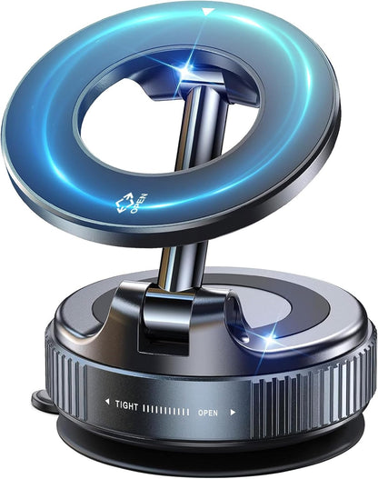 for MagSafe Car Mount, 98LBS Vacuum Suction Cup Phone Holder for Car Dashboard, Windshield, Gym, Mirror, 360° Adjustable Magnetic Phone Mount Fits iPhone 17 Air Pro Max & All Cell Phones
