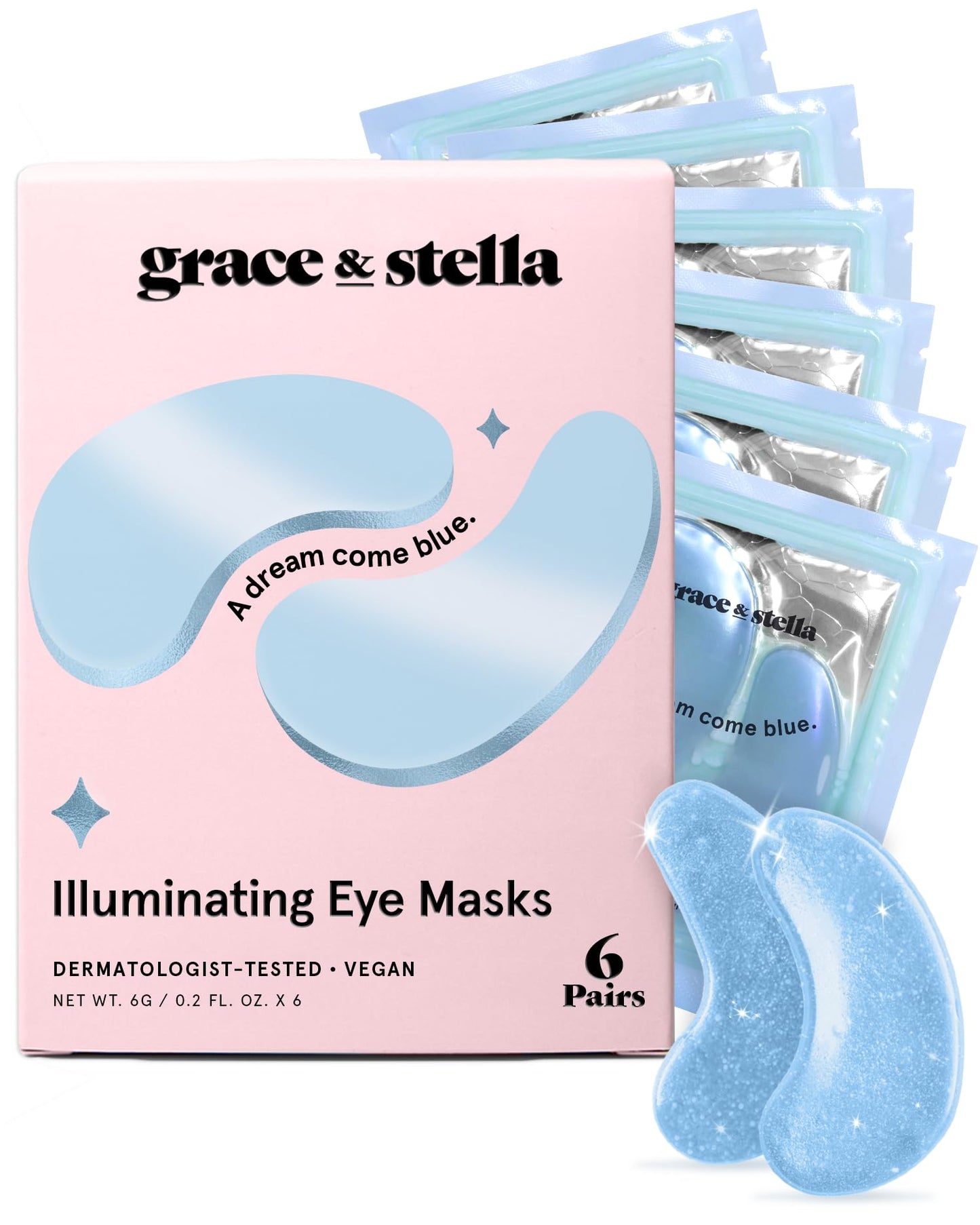 grace & stella Award Winning Under Eye Mask - Birthday Gifts for Women - Gel Eye Patches for Dark Circles, Puffy Eyes, Undereye Bags - Mothers Day Gifts for Mom - Vegan Self Care (24 Pairs, Gold)