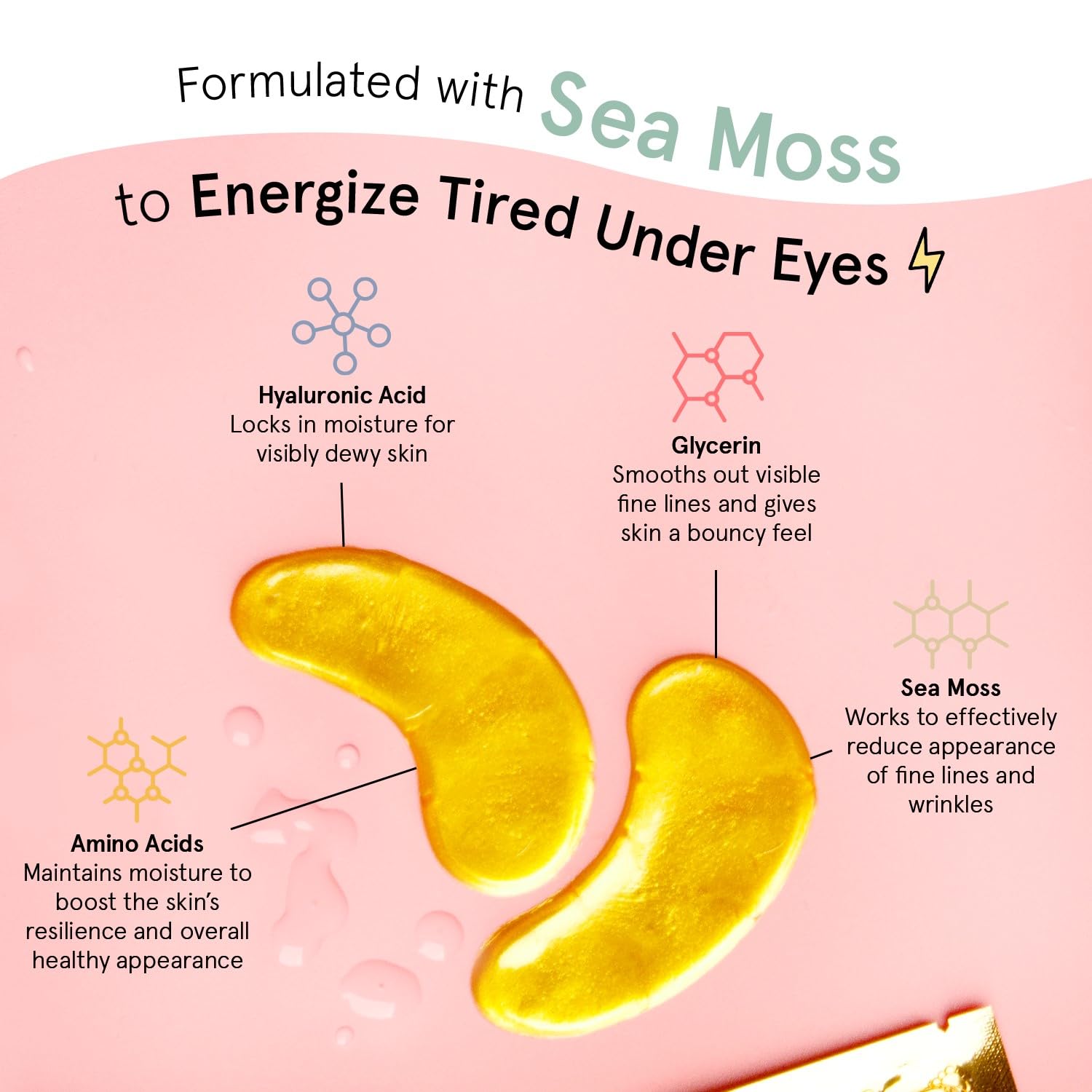 grace & stella Award Winning Under Eye Mask - Birthday Gifts for Women - Gel Eye Patches for Dark Circles, Puffy Eyes, Undereye Bags - Mothers Day Gifts for Mom - Vegan Self Care (24 Pairs, Gold)