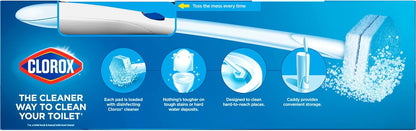 Clorox ToiletWand Toilet Cleaning Kit, ToiletWand, Caddy and 6 Refills, Pack of 6 (Pack May Vary)