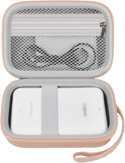Case Compatible with Canon Ivy 2 Mini Photo Printer/for Kodak Step/for Ivy CLIQ+2 CLIQ 2, Mobile Wireless Bluetooth Instant Camera Printer Cover fits Photo Paper & Cable(Case Only)-Rose Gold