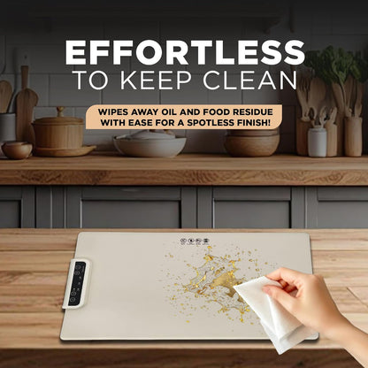 Electric Warming Mat for Food (24.8" x 15.7") | Food Warming Mat for Countertop with 3 Temperature Settings | Heating Mat for Food for Buffets Party, Dinner & Holiday Gatherings