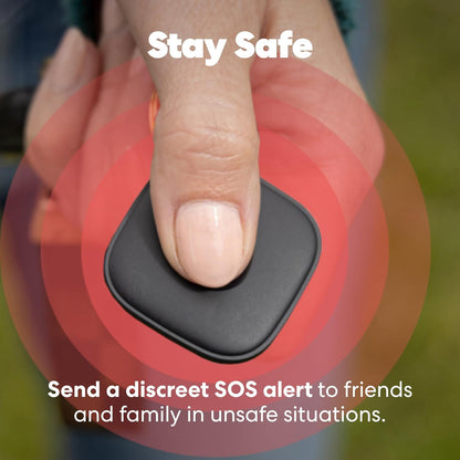 Life360 Tile - Bluetooth Tracker, Keys Finder and Item Locator for Keys, Bags and More. Phone Finder. Both iOS and Android Compatible. 1-Pack (Black)
