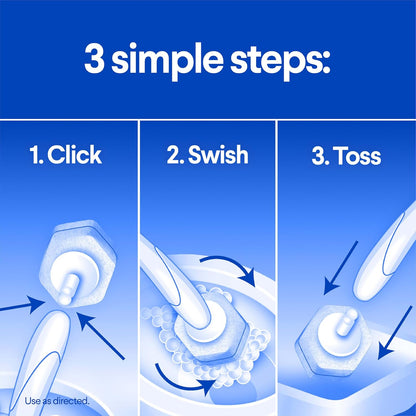 Clorox ToiletWand Toilet Cleaning Kit, ToiletWand, Caddy and 6 Refills, Pack of 6 (Pack May Vary)
