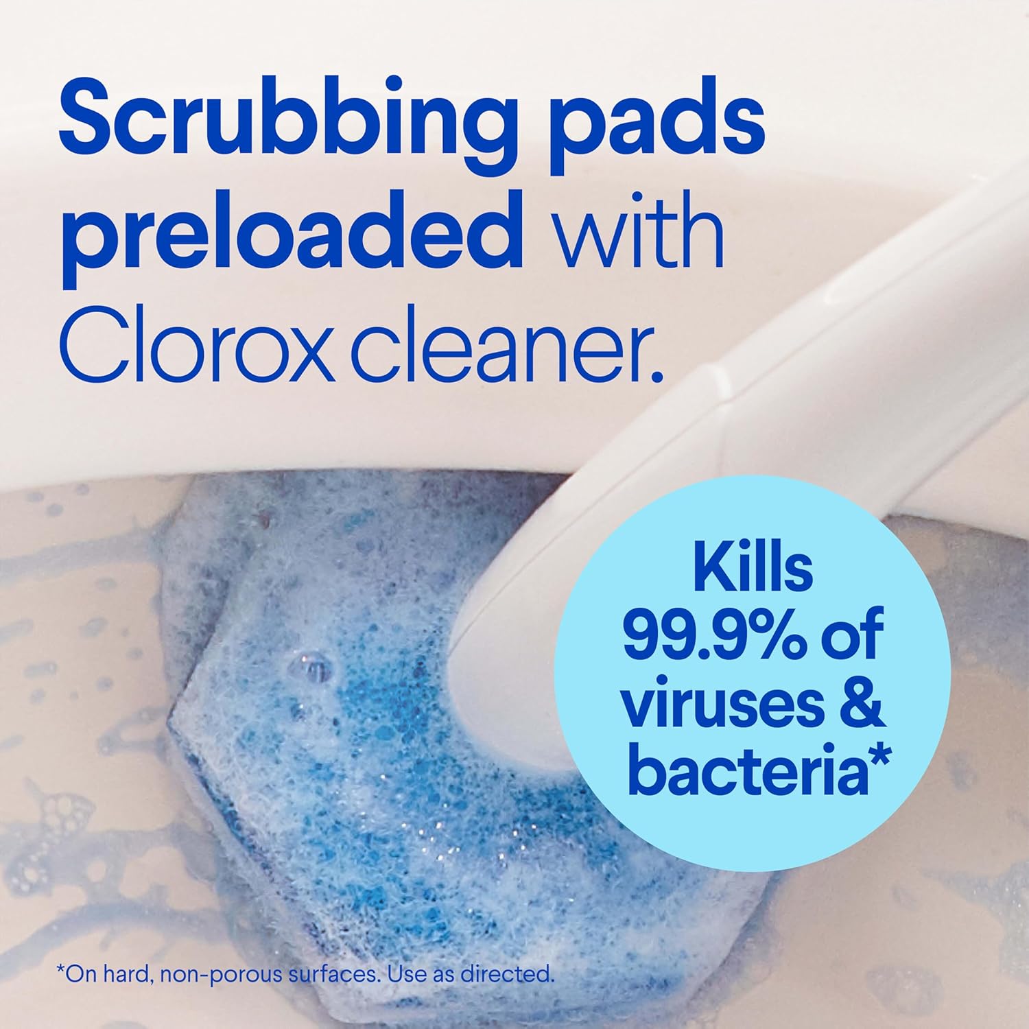 Clorox ToiletWand Toilet Cleaning Kit, ToiletWand, Caddy and 6 Refills, Pack of 6 (Pack May Vary)
