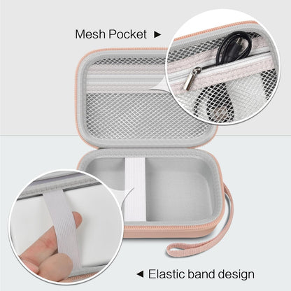 Case Compatible with Canon Ivy 2 Mini Photo Printer/for Kodak Step/for Ivy CLIQ+2 CLIQ 2, Mobile Wireless Bluetooth Instant Camera Printer Cover fits Photo Paper & Cable(Case Only)-Rose Gold