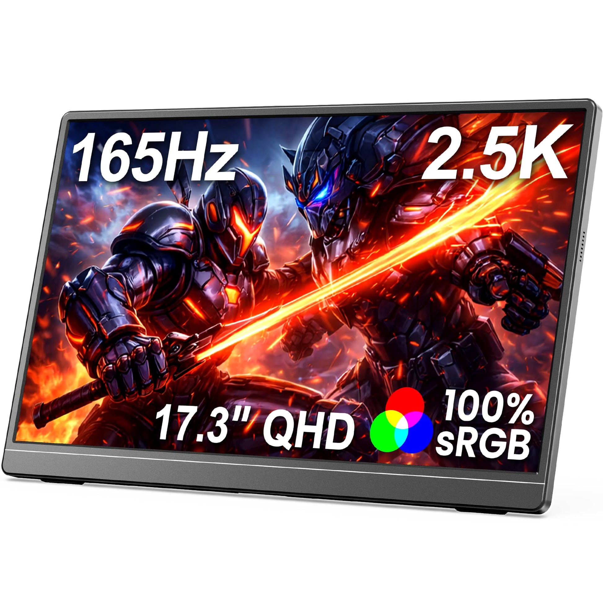 MNN Portable Monitor 15.6inch FHD 1080P USB C HDMI Gaming Ultra-Slim IPS Display w/Smart Cover & Speakers,HDR Plug&Play, External Monitor for Laptop PC Phone Mac (15.6'' 1080P)