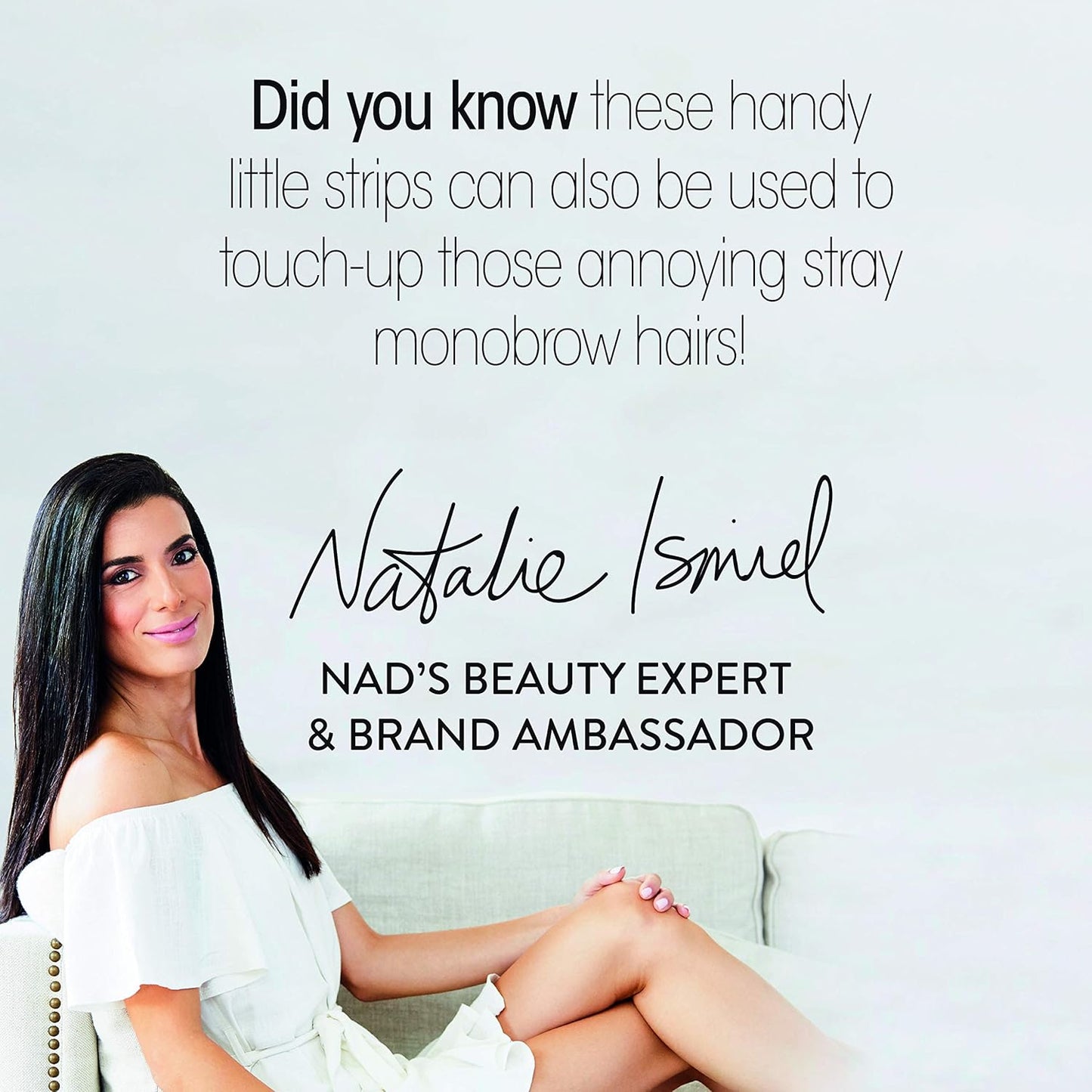 Nad's Facial Wax Strips - Hypoallergenic All Skin Types - Facial Hair Removal For Women - At Home Waxing Kit with 20 Face Wax Strips + 4 Calming Oil Wipes + Skin Protection Powder